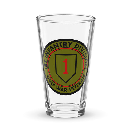 1st Infantry Division Gulf War Veteran Beer Pint Glass Tactically Acquired Default Title  