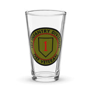 1st Infantry Division OEF Veteran Beer Pint Glass Tactically Acquired Default Title  