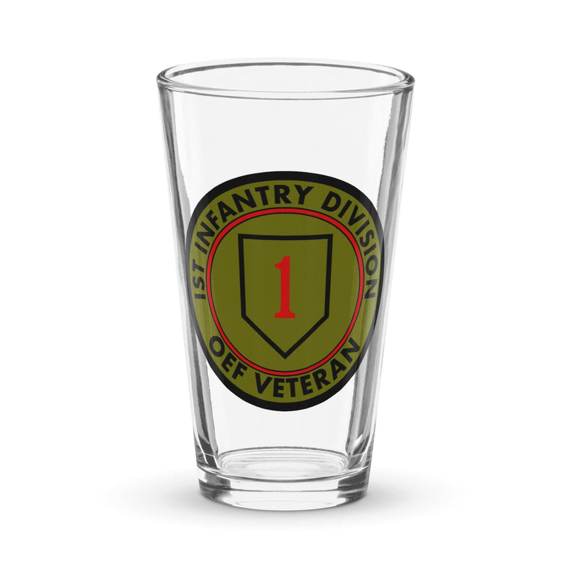 1st Infantry Division OEF Veteran Beer Pint Glass