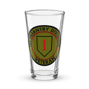 1st Infantry Division Veteran Beer Pint Glass Tactically Acquired Default Title  