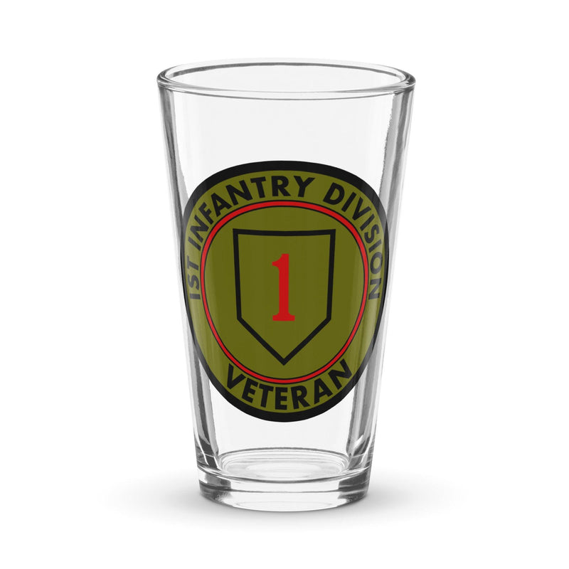 1st Infantry Division Veteran Beer Pint Glass