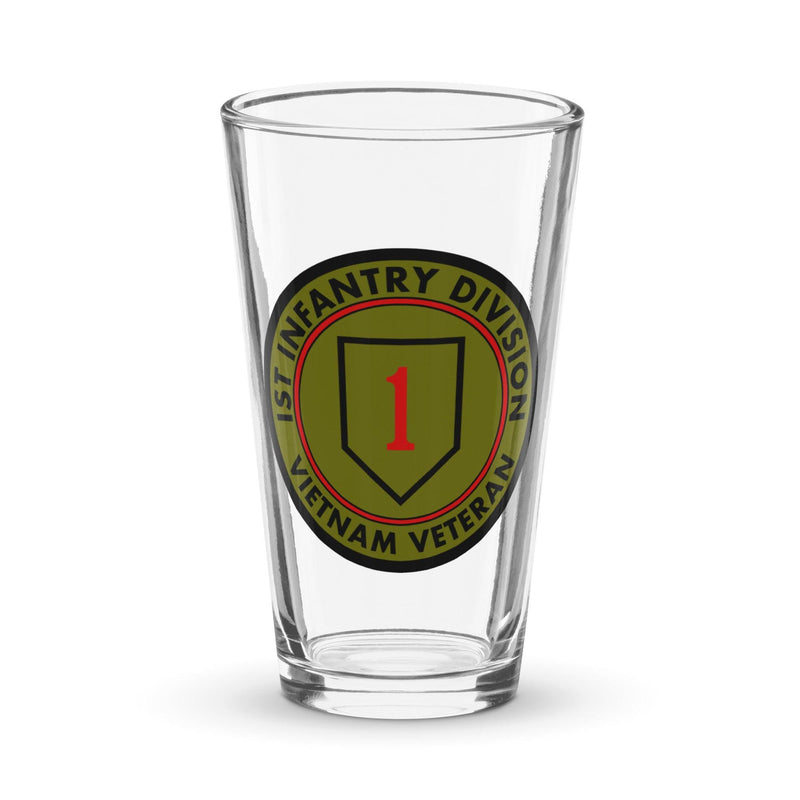1st Infantry Division Vietnam Veteran Beer Pint Glass