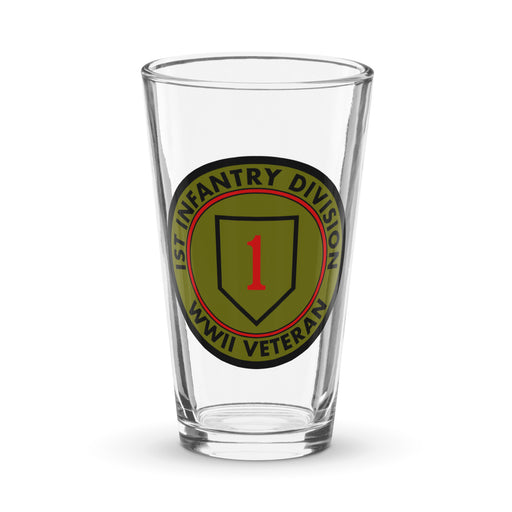 1st Infantry Division WW2 Veteran Beer Pint Glass Tactically Acquired Default Title  