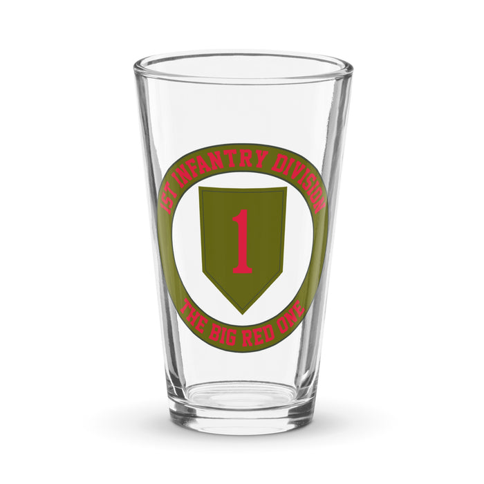 1st Infantry Division "The Big Red One" Beer Pint Glass Tactically Acquired Default Title  