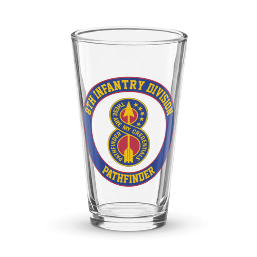 8th Infantry Division Pathfinder Beer Pint Glass Tactically Acquired Default Title  