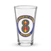 8th Infantry Division Pathfinder Beer Pint Glass Tactically Acquired Default Title  