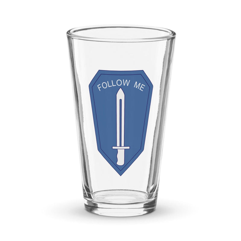 U.S. Infantry School Logo Emblem Beer Pint Glass