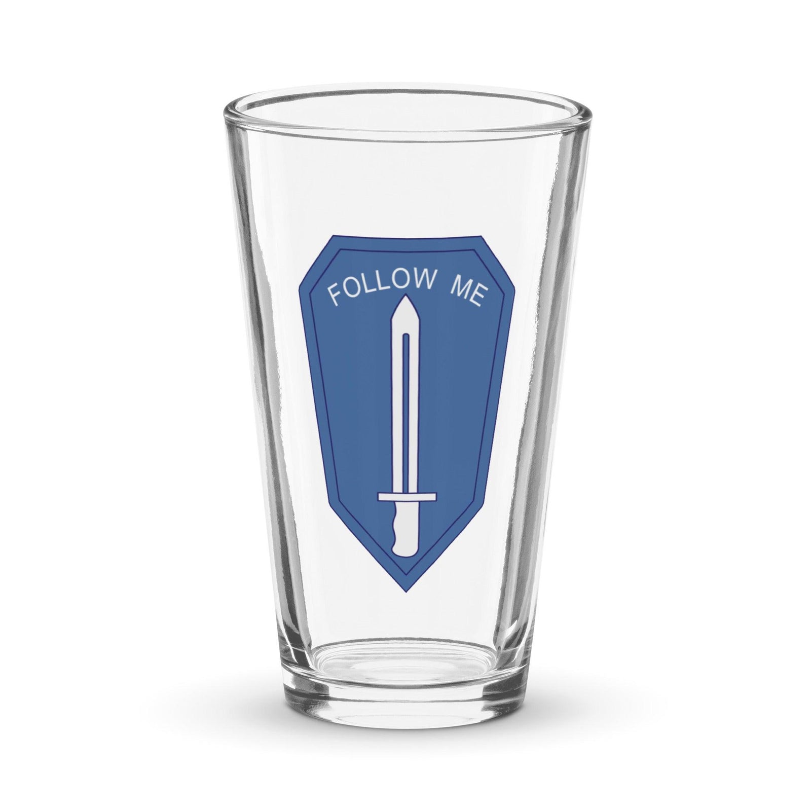 U.S. Infantry School Logo Emblem Beer Pint Glass Tactically Acquired Default Title  
