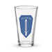U.S. Infantry School Logo Emblem Beer Pint Glass Tactically Acquired Default Title  