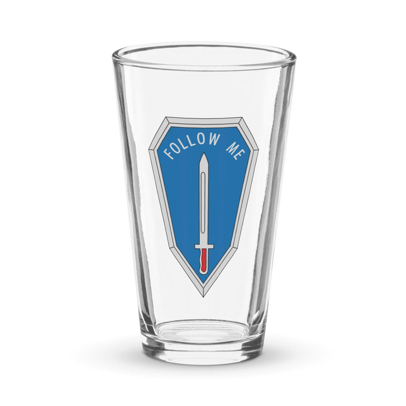 U.S. Infantry School Emblem Beer Pint Glass
