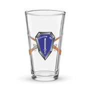 U.S. Infantry School 'Follow Me' Beer Pint Glass Tactically Acquired Default Title  