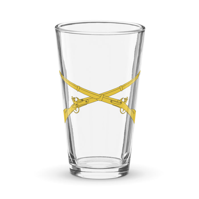 U.S. Infantry Crossed Rifles Beer Pint Glass Tactically Acquired Default Title  