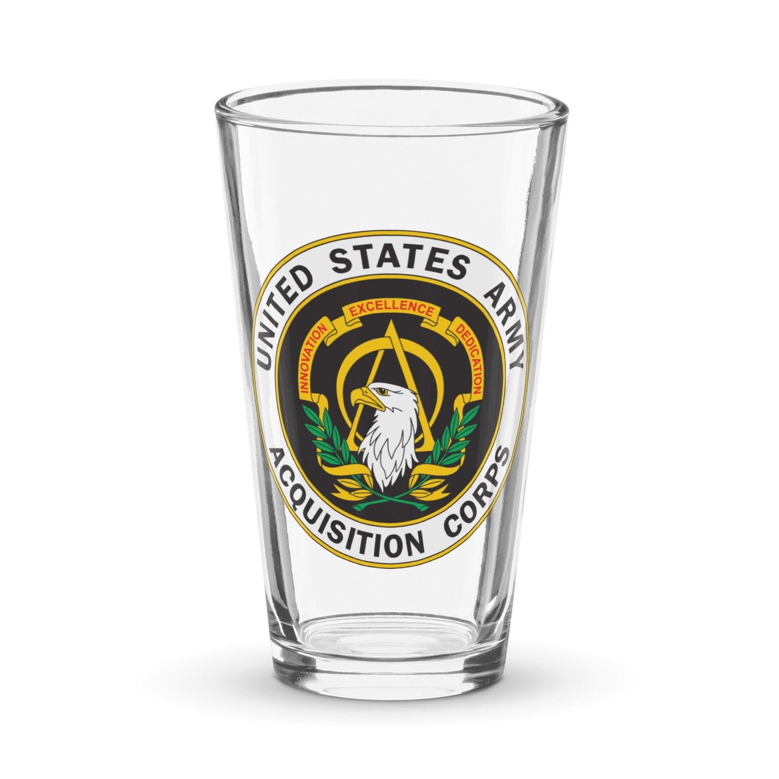 U.S. Army Acquisition Corps Beer Pint Glass Tactically Acquired Default Title  