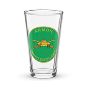 U.S. Army Armor Branch Plaque Beer Pint Glass Tactically Acquired Default Title  