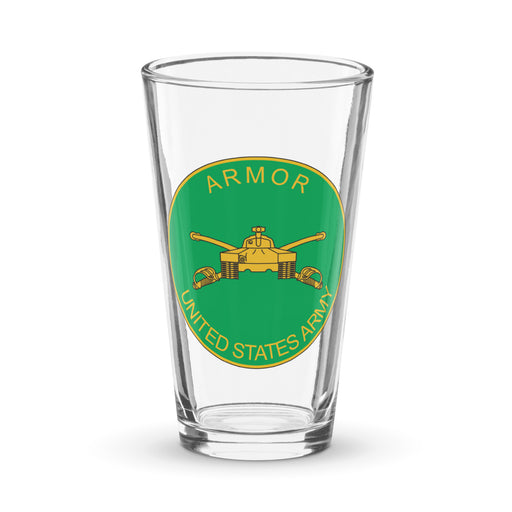 U.S. Army Armor Branch Plaque Beer Pint Glass Tactically Acquired Default Title  