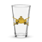 U.S. Army Armor Branch Emblem Beer Pint Glass Tactically Acquired Default Title  