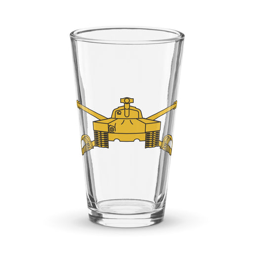 U.S. Army Armor Branch Emblem Beer Pint Glass Tactically Acquired Default Title  