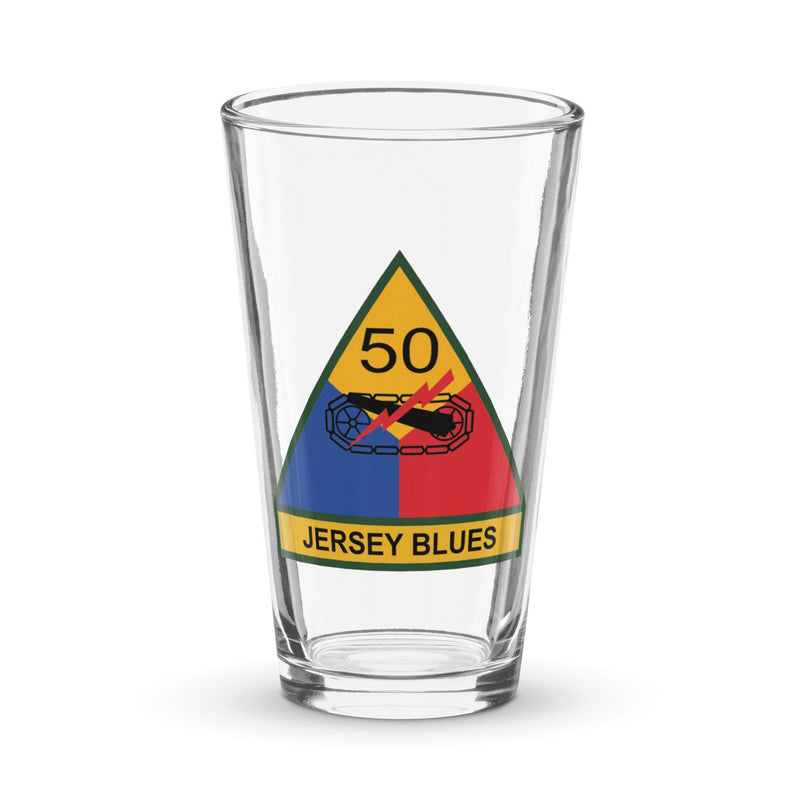 50th Armored Division Beer Pint Glass