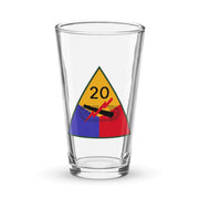 20th Armored Division Beer Pint Glass Tactically Acquired Default Title  