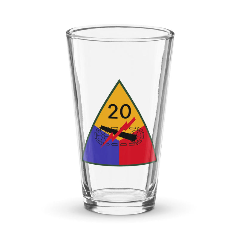 20th Armored Division Beer Pint Glass