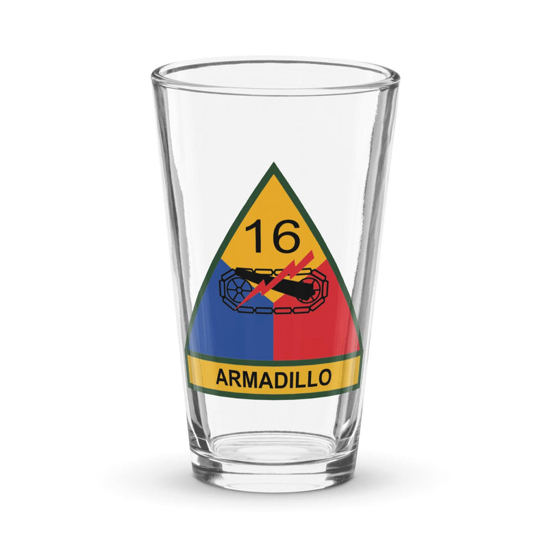 16th Armored Division Beer Pint Glass
