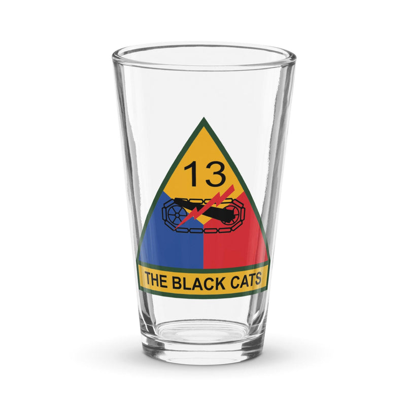 13th Armored Division Beer Pint Glass
