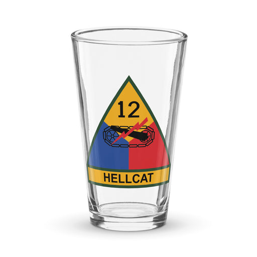12th Armored Division Beer Pint Glass Tactically Acquired Default Title  