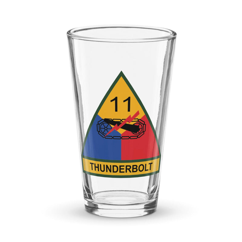 11th Armored Division Beer Pint Glass