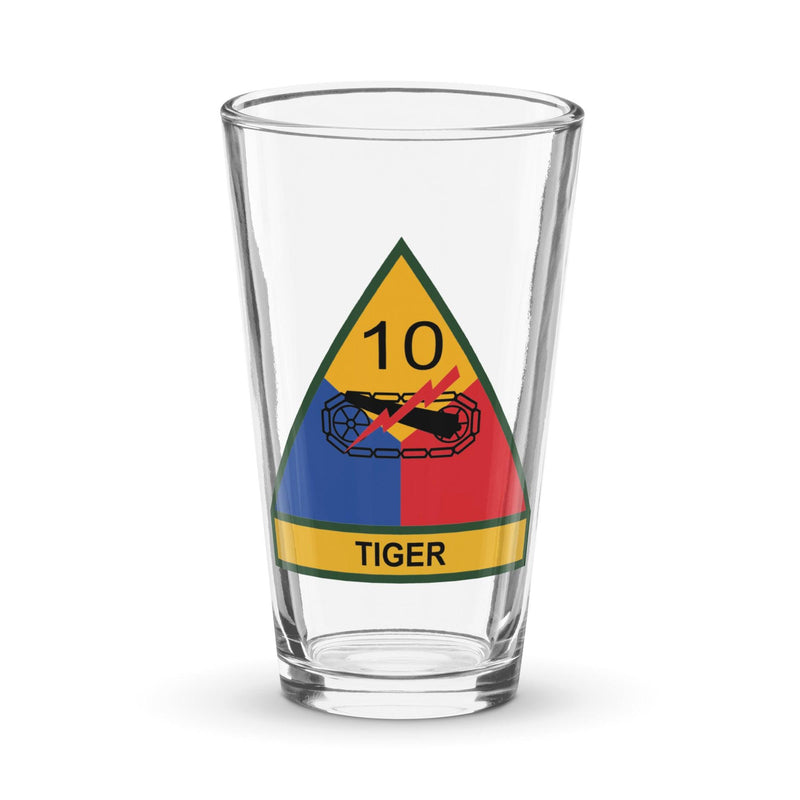 10th Armored Division Beer Pint Glass