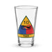 10th Armored Division Beer Pint Glass Tactically Acquired Default Title  