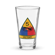 5th Armored Division Beer Pint Glass Tactically Acquired Default Title  