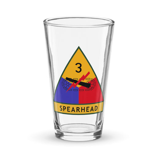 3rd Armored Division Beer Pint Glass Tactically Acquired Default Title  