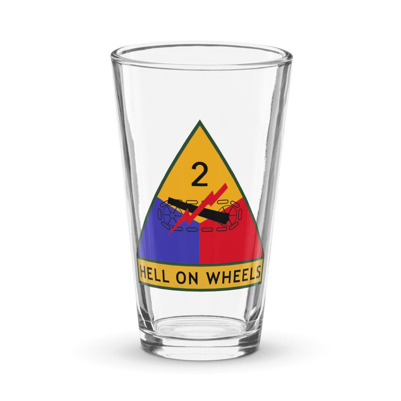 2nd Armored Division Beer Pint Glass