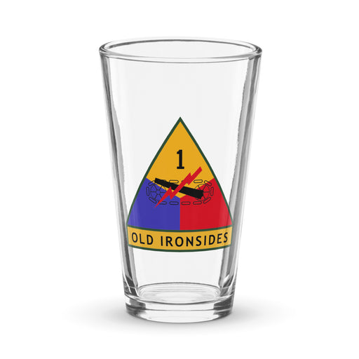 1st Armored Division Beer Pint Glass Tactically Acquired Default Title  