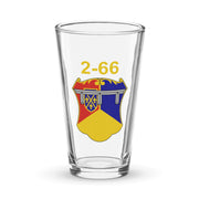 U.S. Army 2-66 Armor Regiment Beer Pint Glass Tactically Acquired Default Title  