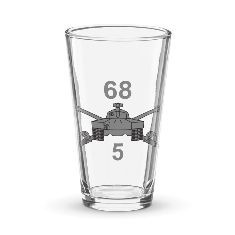 U.S. Army 5-68 Armor Regiment Beer Pint Glass