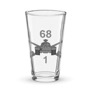 U.S. Army 1-68 Armor Regiment Beer Pint Glass Tactically Acquired Default Title  