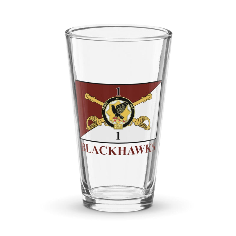 1-1 CAV "Blackhawks" Beer Pint Glass