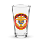 USS Macdonough (DLG-8) Beer Pint Glass Tactically Acquired Default Title  
