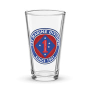1st Marine Division Since 1941 Beer Pint Glass Tactically Acquired Default Title  