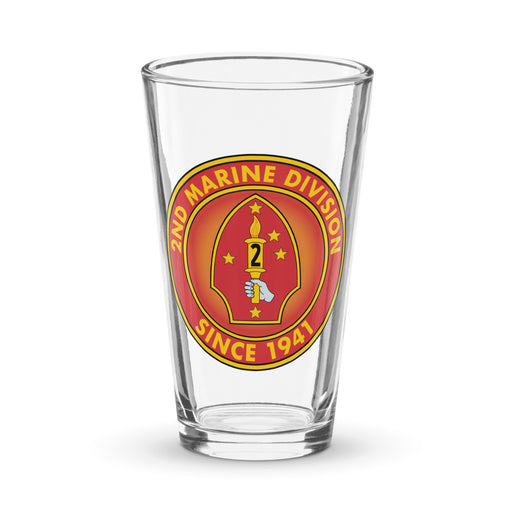 2nd Marine Division Since 1941 Beer Pint Glass Tactically Acquired Default Title  