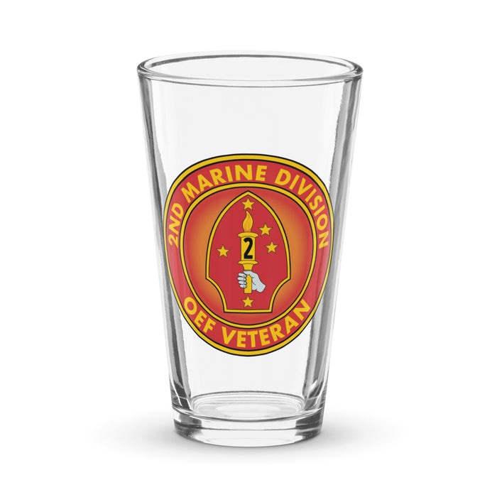 2nd Marine Division OEF Veteran Beer Pint Glass Tactically Acquired Default Title  
