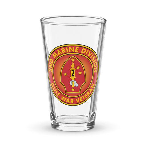 2nd Marine Division Gulf War Veteran Beer Pint Glass Tactically Acquired Default Title  