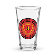 3rd Marine Division Vietnam Veteran Beer Pint Glass Tactically Acquired Default Title  