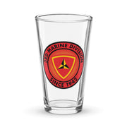 3rd Marine Division Since 1942 Beer Pint Glass Tactically Acquired Default Title  