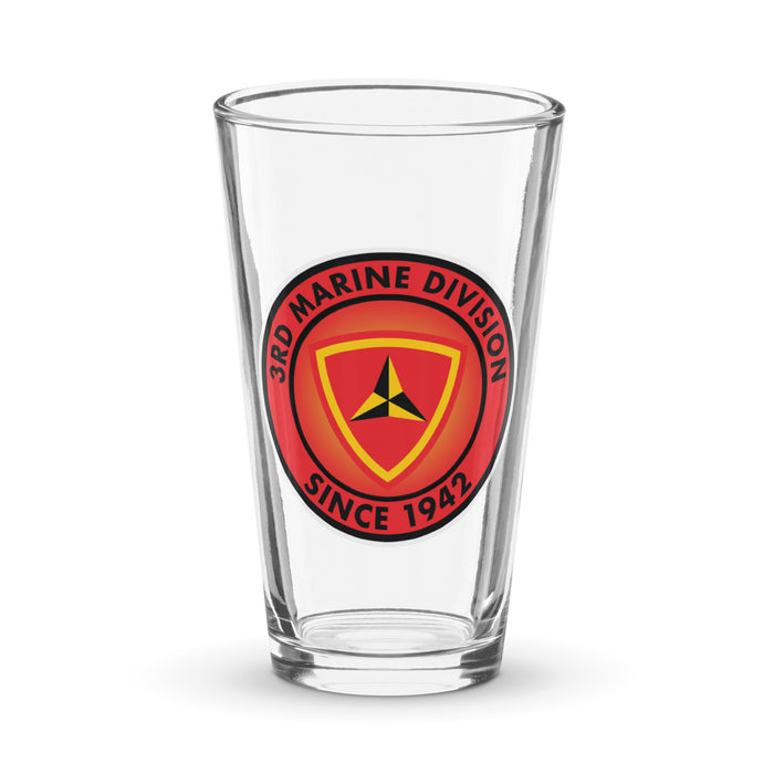 3rd Marine Division Since 1942 Beer Pint Glass Tactically Acquired Default Title  