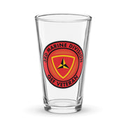 3rd Marine Division OEF Veteran Beer Pint Glass Tactically Acquired Default Title  