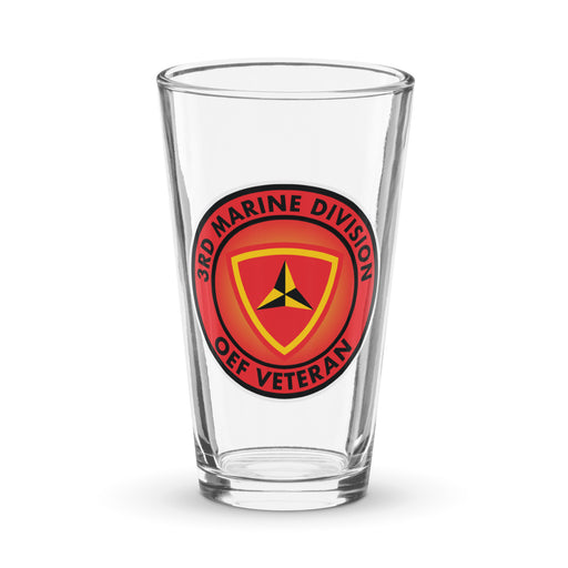 3rd Marine Division OEF Veteran Beer Pint Glass Tactically Acquired Default Title  
