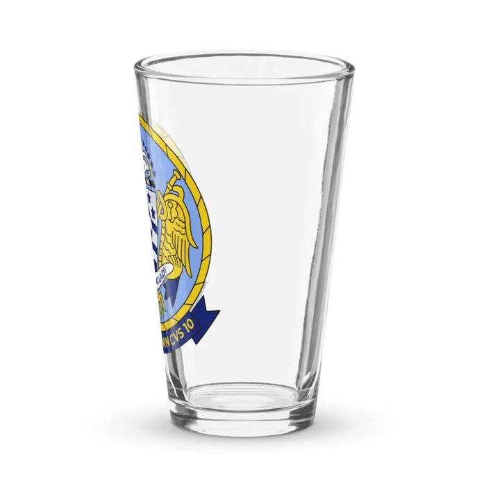 USS Yorktown (CVS-10) Pint Beer Glass Tactically Acquired   