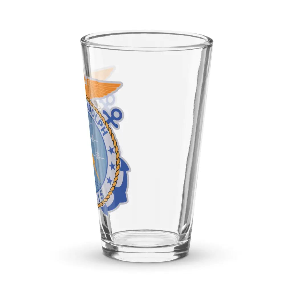 USS Randolph (CVS-15) Beer Pint Glass Tactically Acquired   